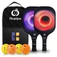 niupipo Pickleball Paddles Set of 2 - Orange+Purple