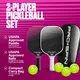 PRO-SPIN Carbon Fiber Pickleball Paddles 2-Player Set | Pink/White - Image 2