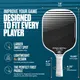 PRO-SPIN Carbon Fiber Pickleball Paddles 2-Player Set | White - Image 4