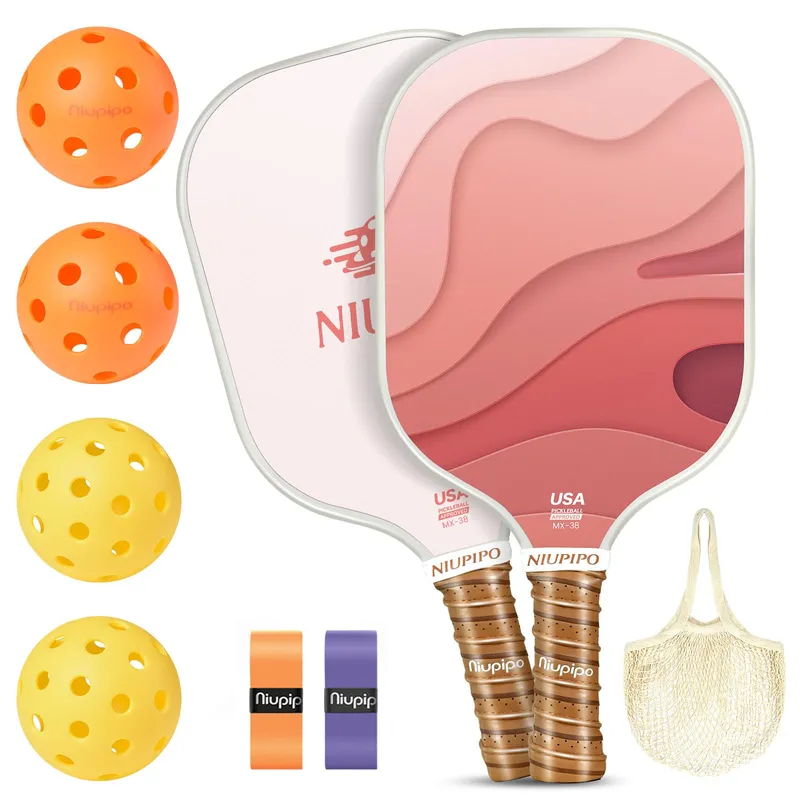 niupipo Pickleball Paddles Set of 2 - Light Pink