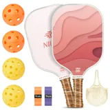 niupipo Pickleball Paddles Set of 2 - Light Pink