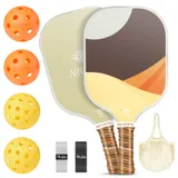Niupipo Pickleball Paddles Set of 2 - Yellow & Green