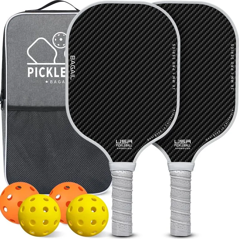 BAGAIL Pickleball Paddles 2-Pack, Gray