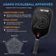 DGYGQ Carbon Fiber Pickleball Paddle - Black - Image 3