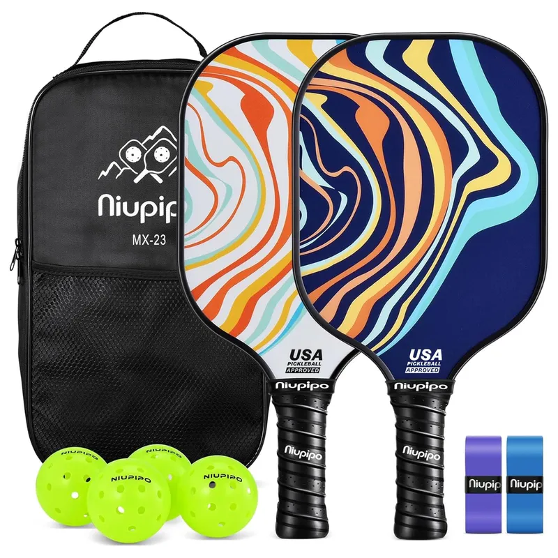 niupipo Pickleball Paddles Set of 2 - Blue