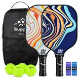 niupipo Pickleball Paddles Set of 2 - Blue