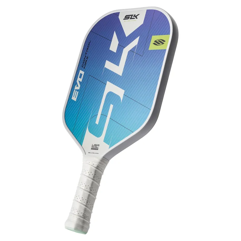 Selkirk SLK Evo Control paddle held by a player