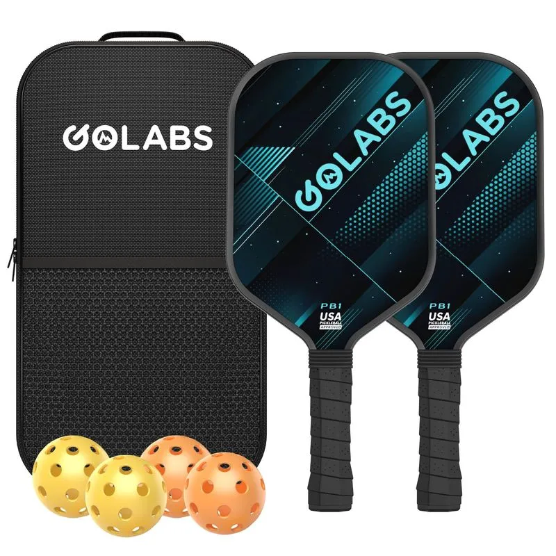 Golabs PB1 Pickleball Paddles Set of 2, Blue