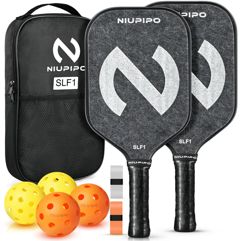 niupipo Pickleball Paddles Set of 2 - Grey