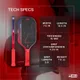 JOOLA Perseus Heat Vision 16mm Pickleball Paddle - Ignite Blaze Red - Image 2