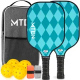 MTEN Pickleball Paddles Set of 2 - Lake Blue