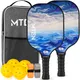 MTEN Pickleball Paddles Set - Lake White*2