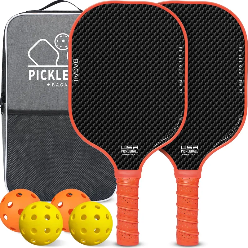 BAGAIL Pickleball Paddles 2-Pack Orange