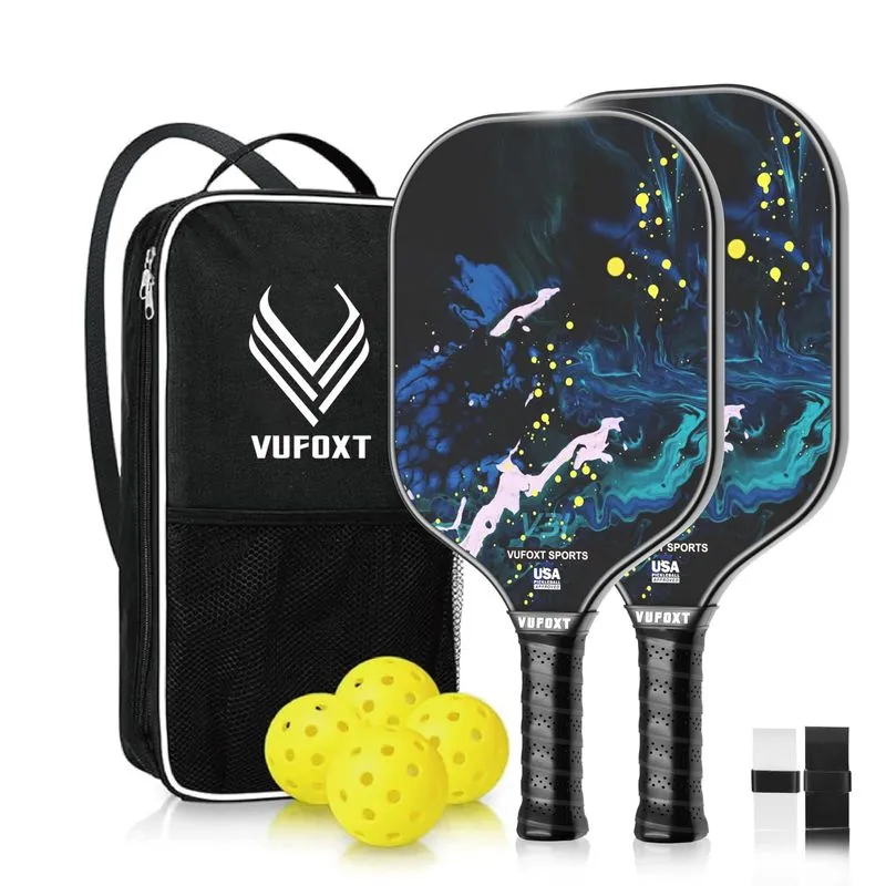 VUFOXT Pickleball Paddles Set of 2 - Blue
