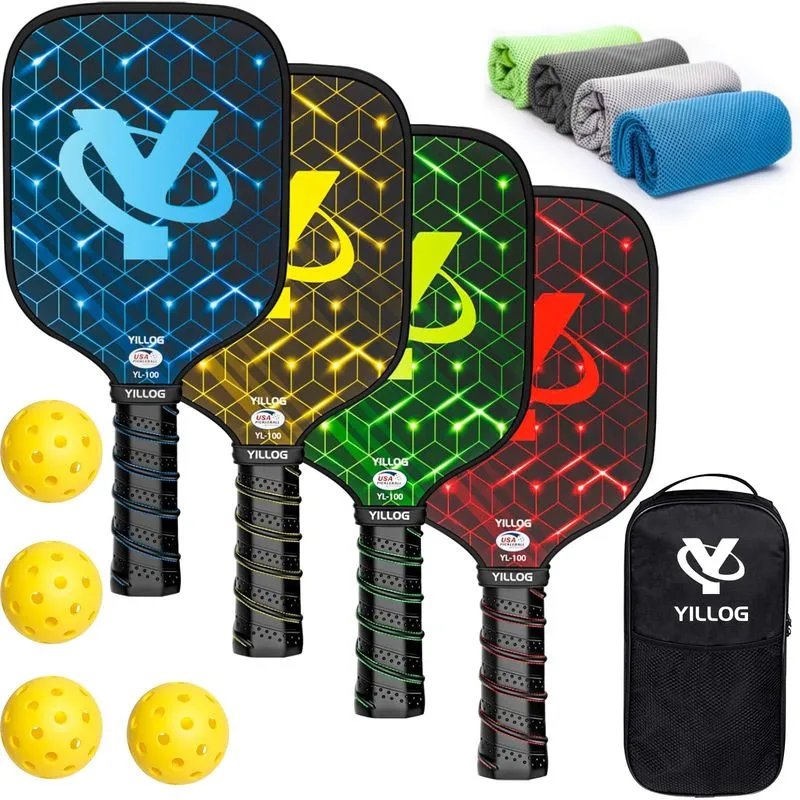 YILLOG Pickleball Paddles Set of 4