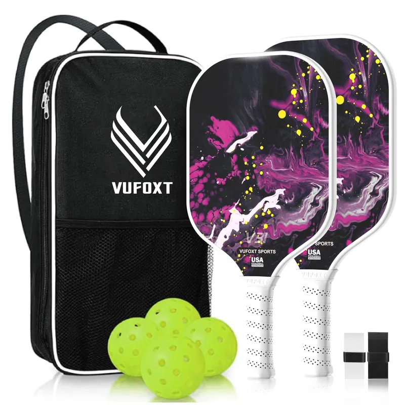 VUFOXT Pickleball Paddles Set of 2 - Pink