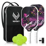VUFOXT Pickleball Paddles Set of 2 - Pink