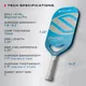 Selkirk Amped Pro Air Pickleball Paddle - Blue Midweight Invikta - Image 5