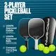 PRO-SPIN Carbon Fiber Pickleball Paddles 2-Player Set | Blue/White - Image 2