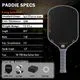 JUNDKSO Professional Pickleball Paddle Grey - Image 5
