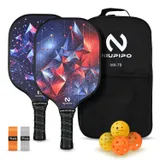 niupipo Pickleball Paddles Set of 2 - Purple & Black