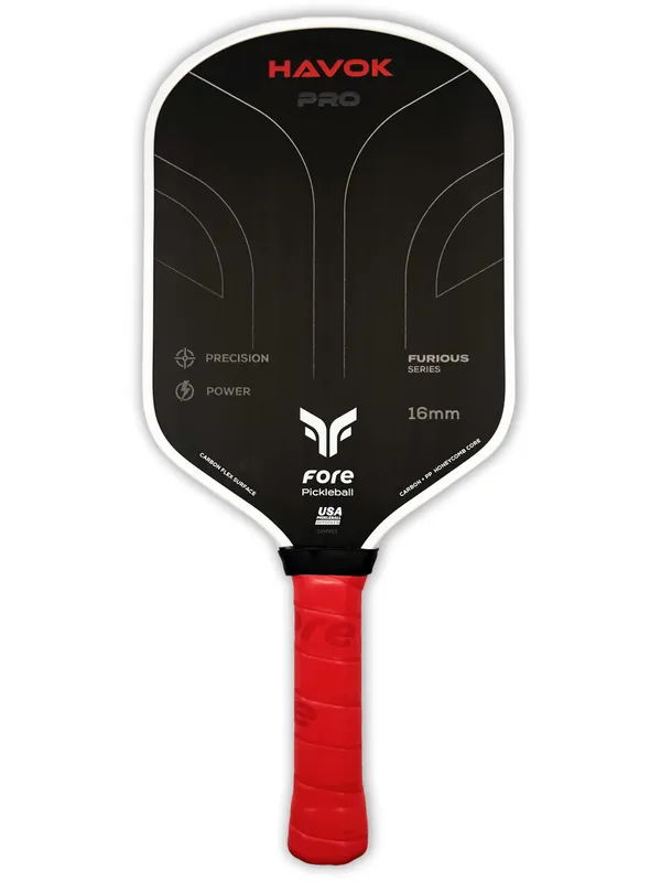 FORE Havok Pro Pickleball Paddle - Red