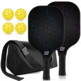 Jobunai T300 Carbon Fiber Pickleball Paddles Set of 2