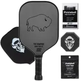Bison Paddles Carbon Fiber Pickleball Paddle - The Rampage (Control)