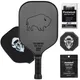 Bison Paddles Carbon Fiber Pickleball Paddle - The Rampage (Control)