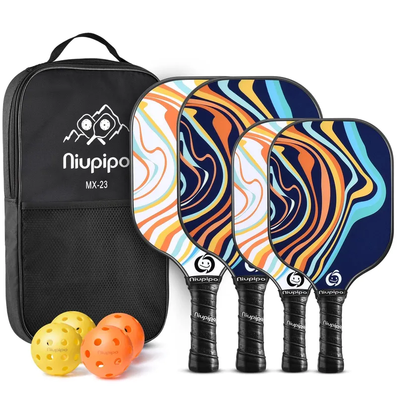 niupipo Pickleball Paddles Set of 4 - Yellow